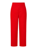 Red Twill Straight Trousers product image
