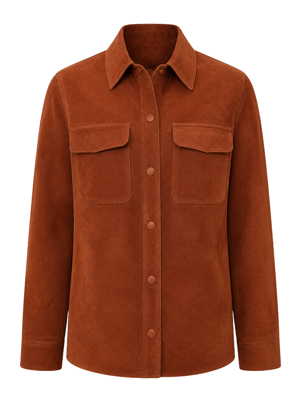 Rust Suede Shirt Jacket product image