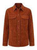 Rust Suede Shirt Jacket product image