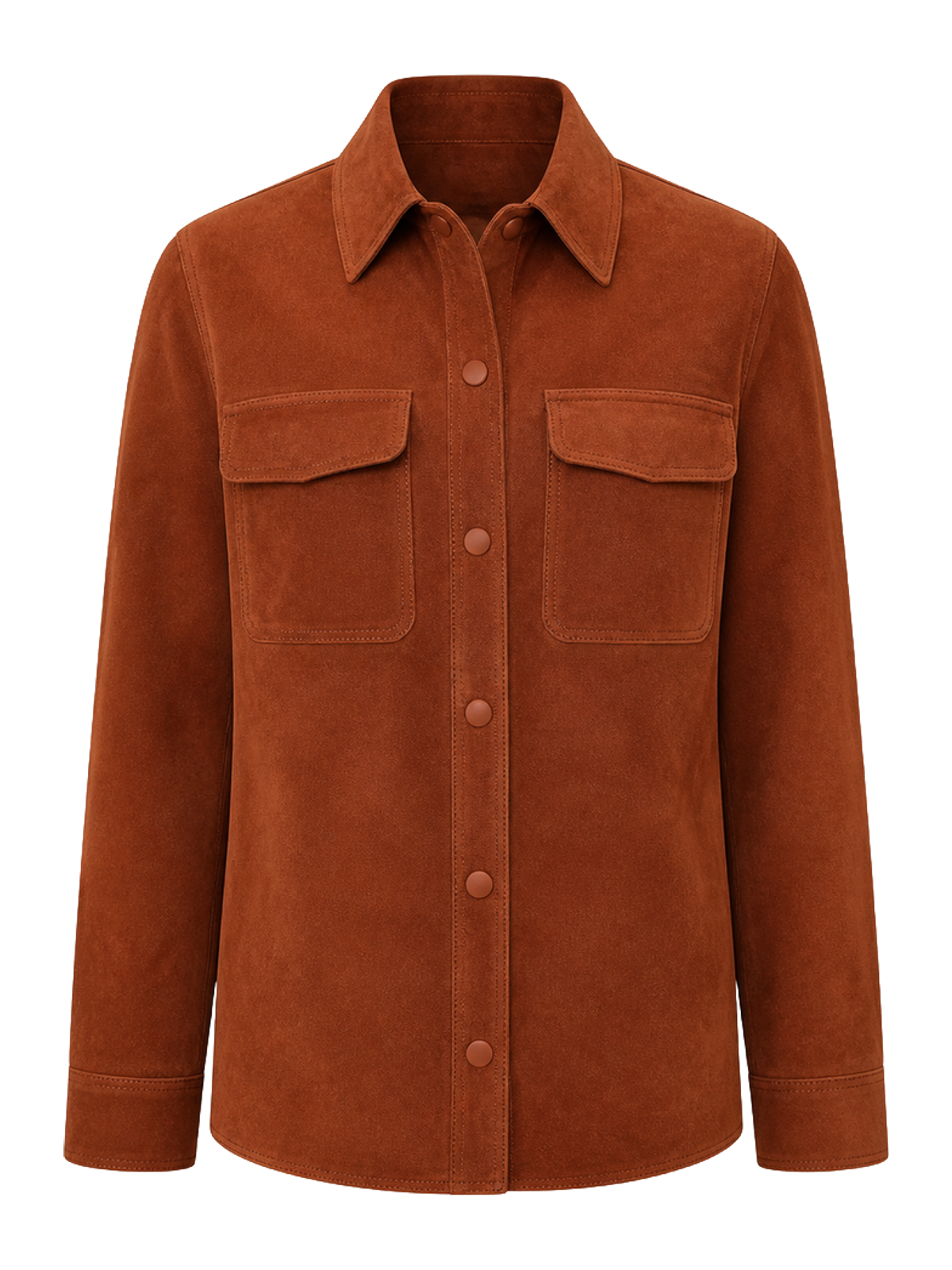Rust Suede Shirt Jacket product image