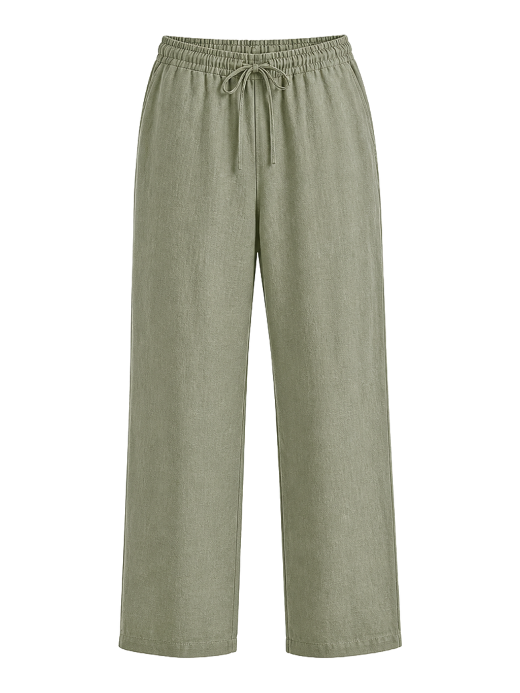Sage Linen Drawstring Trousers product image