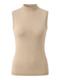 Sand Sleeveless Mock-Neck Top product image