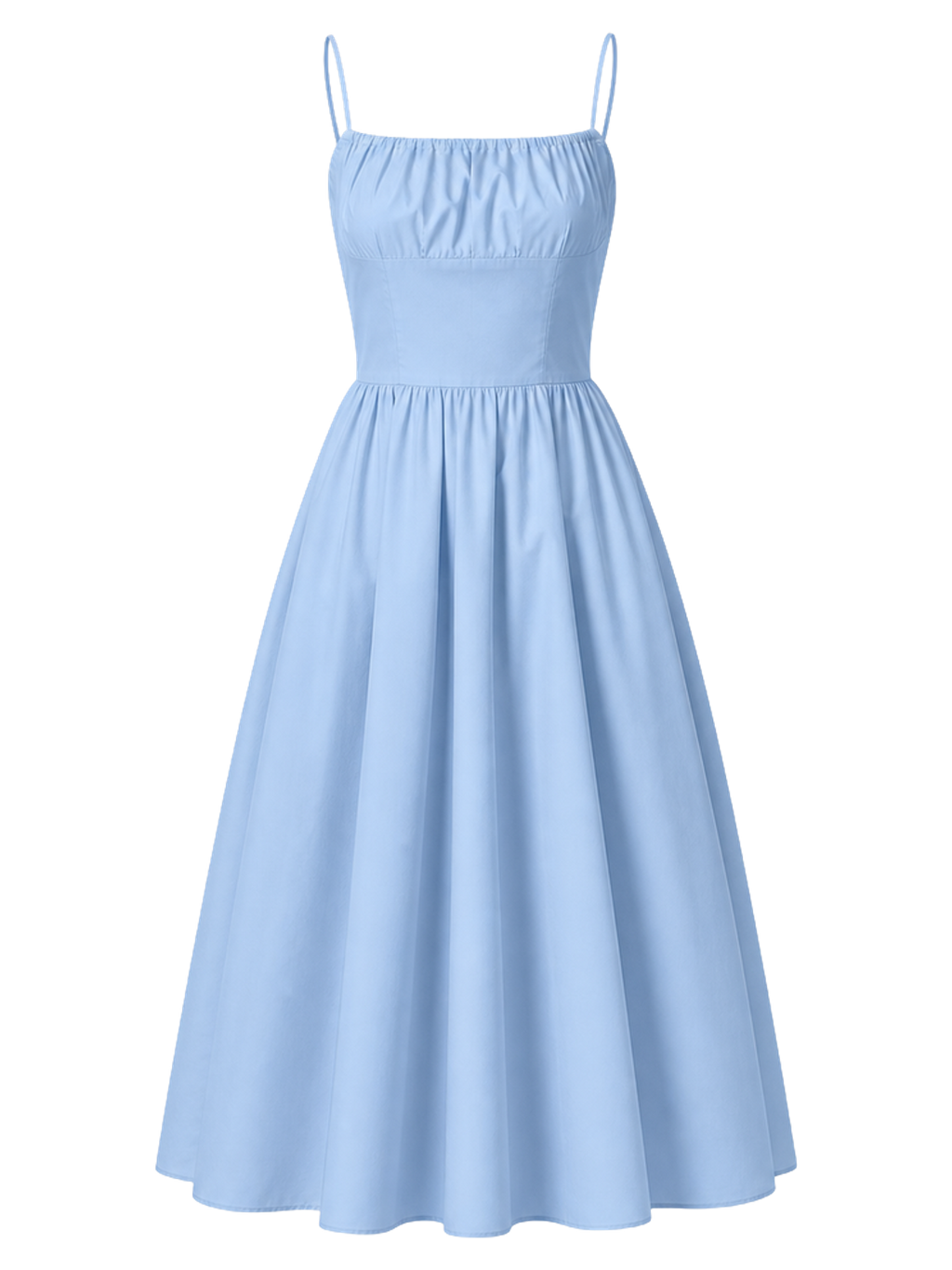 Sky Blue Poplin Sundress product image detail