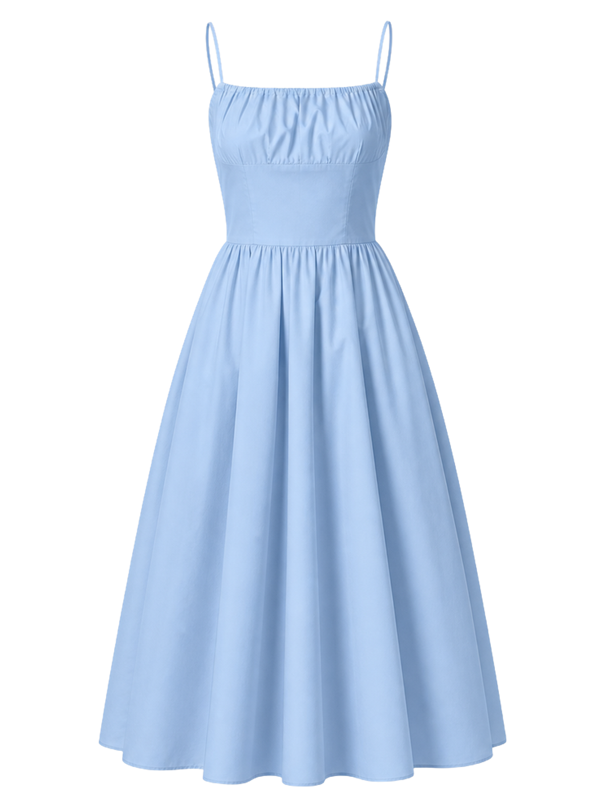 Sky Blue Poplin Sundress product image detail