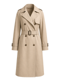 Stone Belted Trench Coat transparent product image
