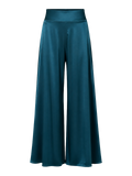 Teal Satin Palazzo Trousers product image