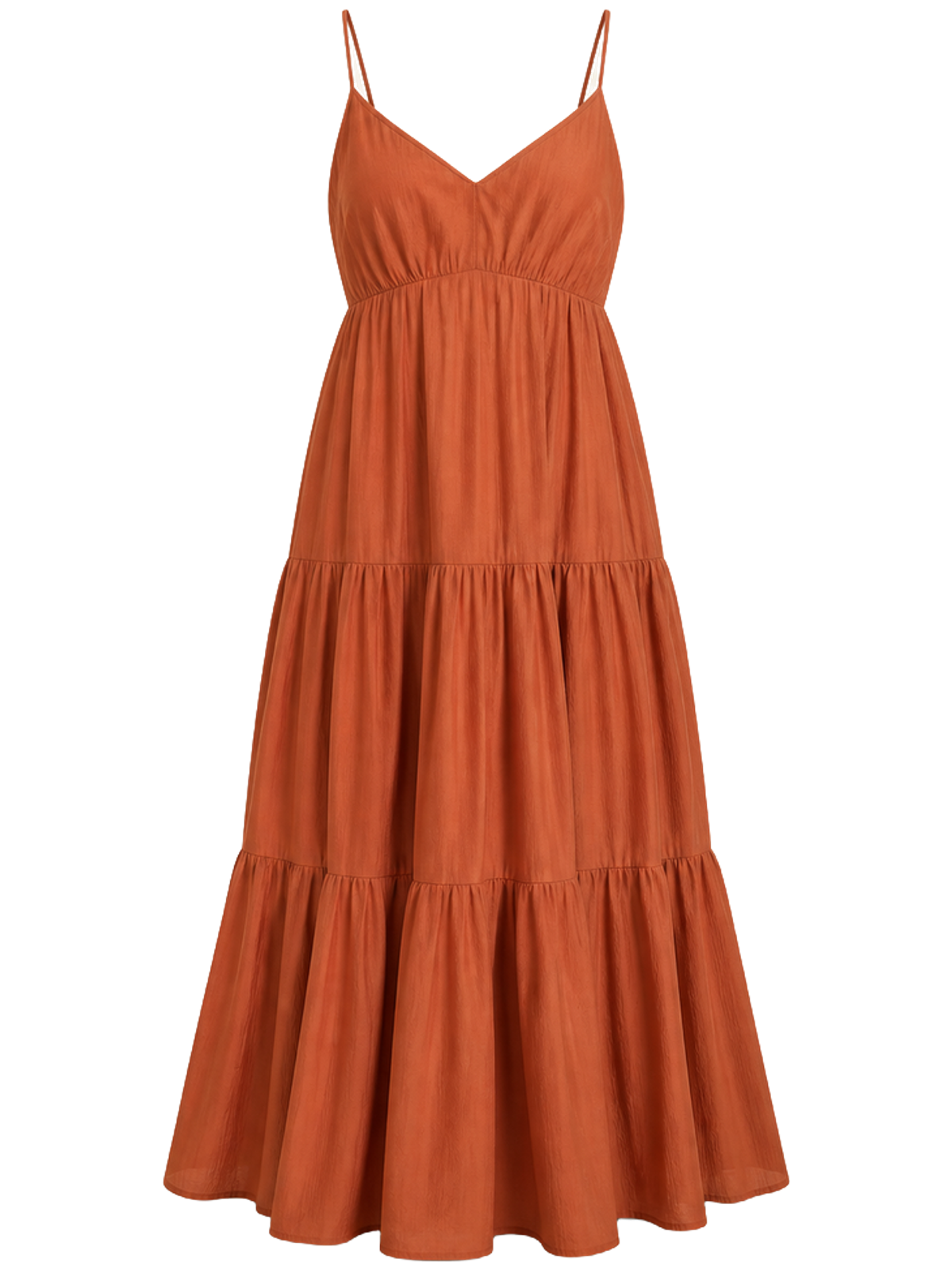 Terracotta Tiered Maxi Dress detail product image