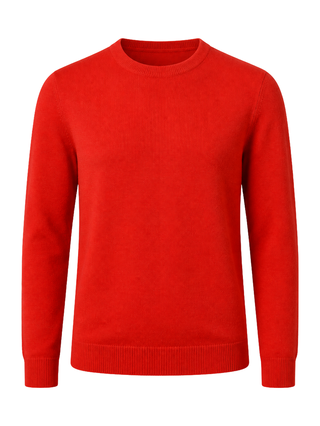 Tomato Red Merino Crew Sweater product image