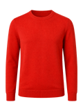 Tomato Red Merino Crew Sweater product image