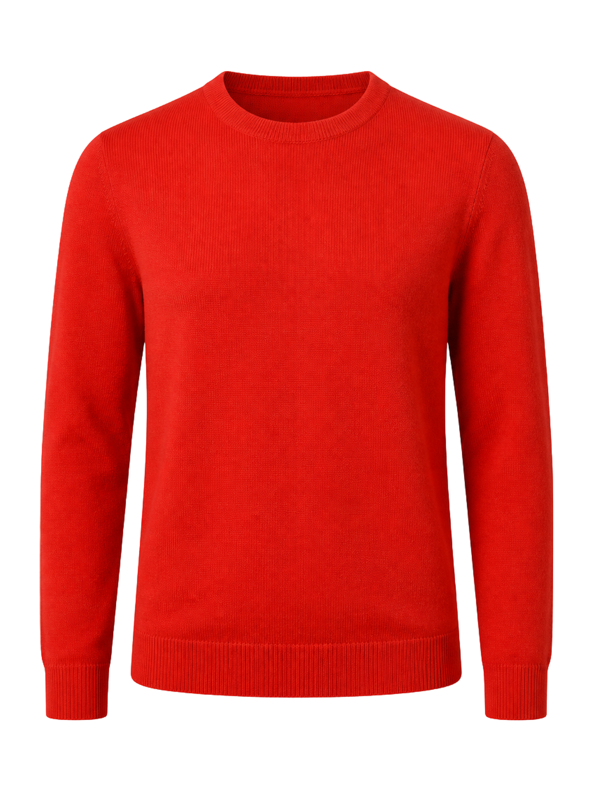 Tomato Red Merino Crew Sweater product image