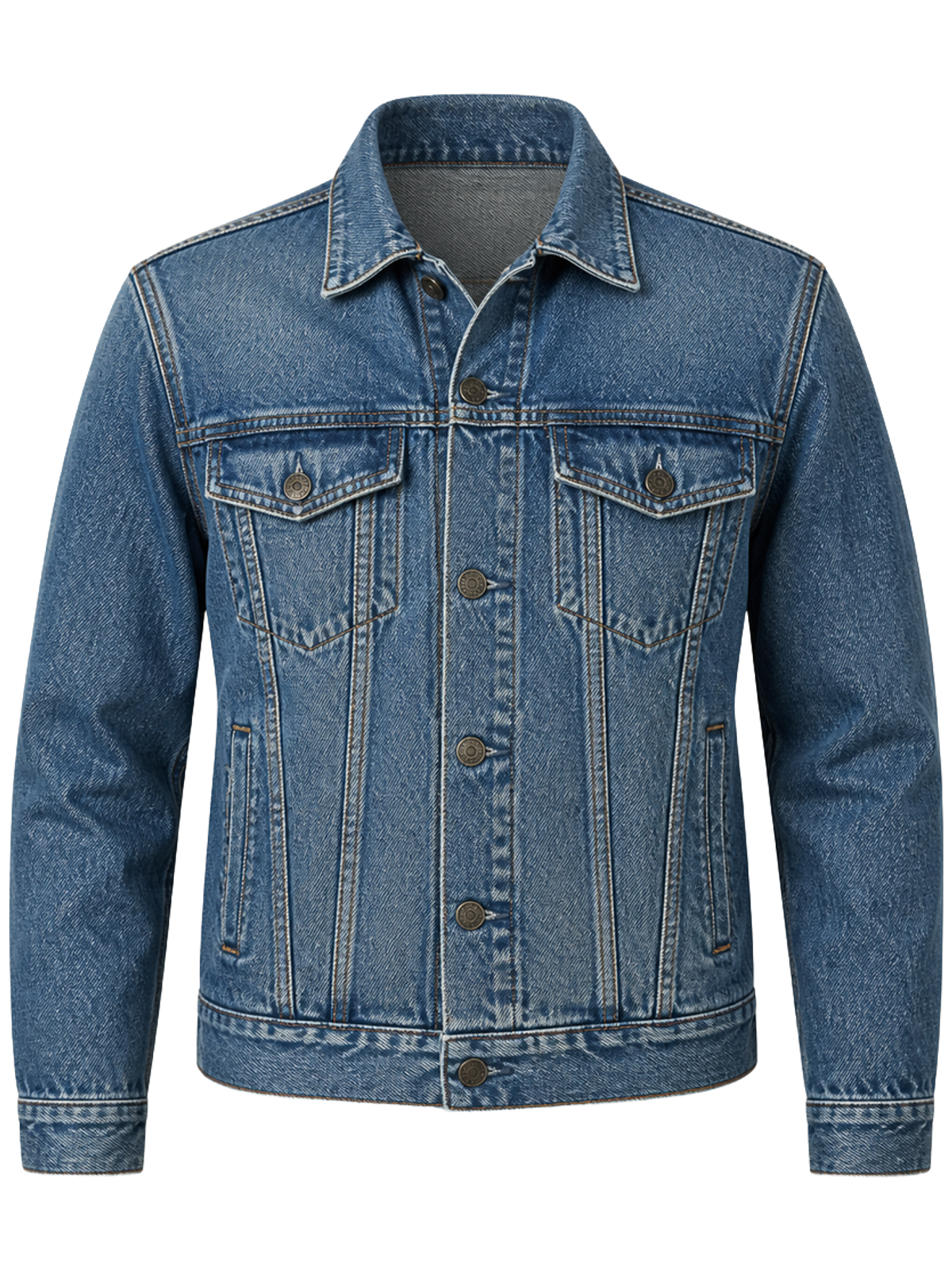 Vintage Wash Denim Jacket detail product image