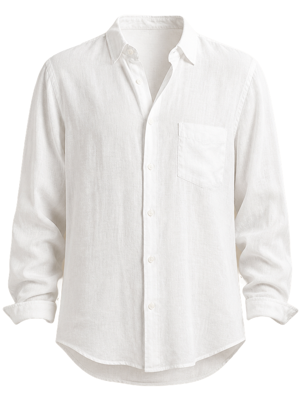 White Linen Shirt detail product image
